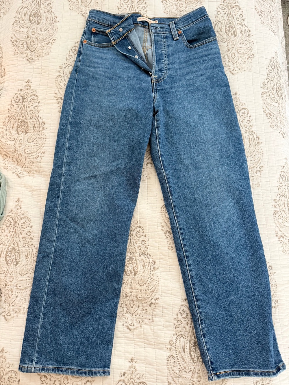 Levi's Mid-Blue Straight Leg Jeans